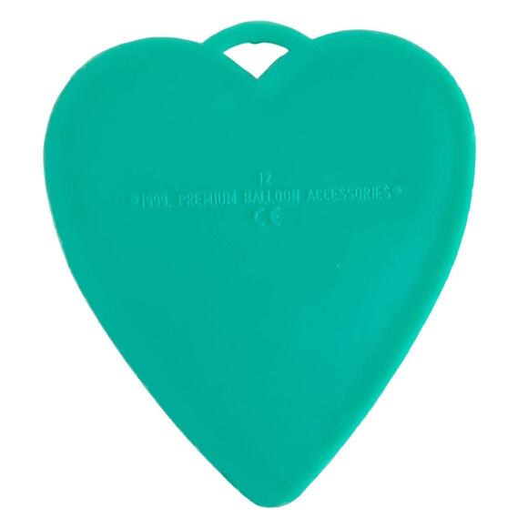Vintage 90s Premium Balloon Accessories Heart Shaped Balloon Weights 8ct Multi - Picture 2 of 5